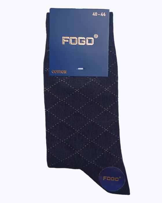 جوراب کلاسیک مردانه طرح لوزی نقطه چین FOGO